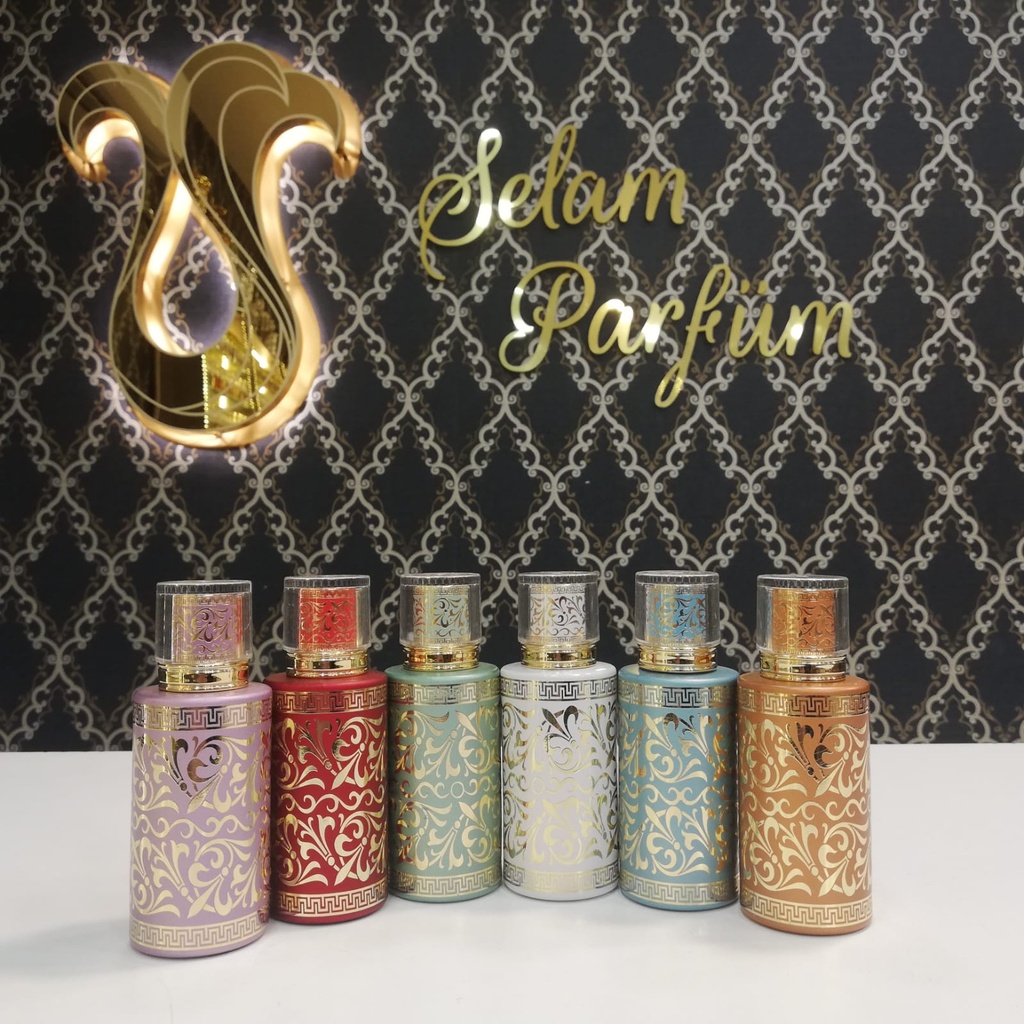 اسطوانية مذهبة 50 مل غطاء كريستال مدور