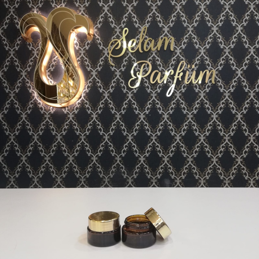 حنجور زجاج عسلي 20 مل