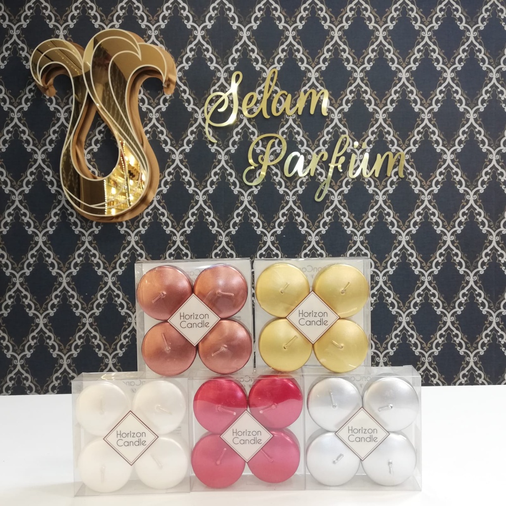 شمع ماء لامع 4 قطع